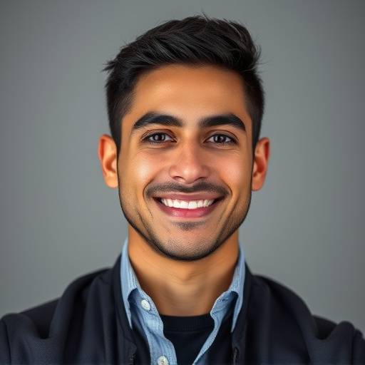 Portrait of Samuel Rodriguez, the Marketing Director, smiling confidently